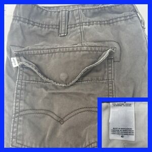 Levi's Men's Cargo Shorts‎ Brown Size 40 Cotton Relaxed Fit